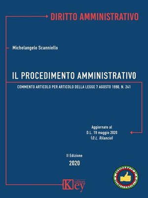 cover image of Il procedimento amministrativo